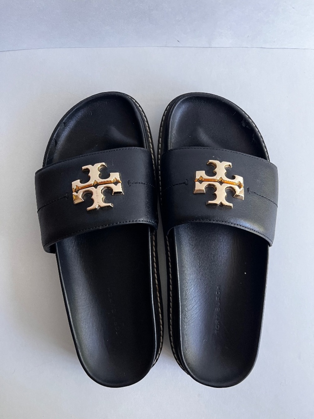 Tory Burch Everly Anatomic Lug Slide Sandals 7 1/2